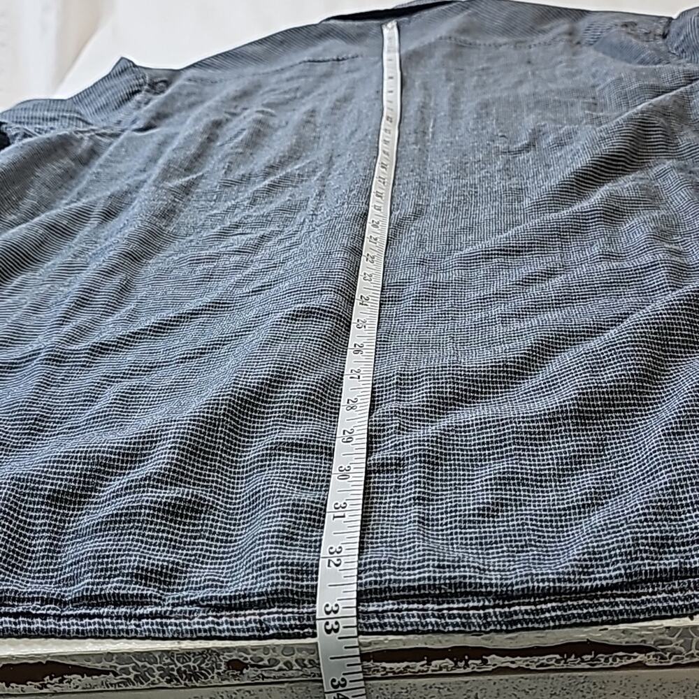Carbon 2 Cobalt Men Sz XXL 100% Cotton Grunge Goth Preppy Pockets Shirt - Picture 9 of 11